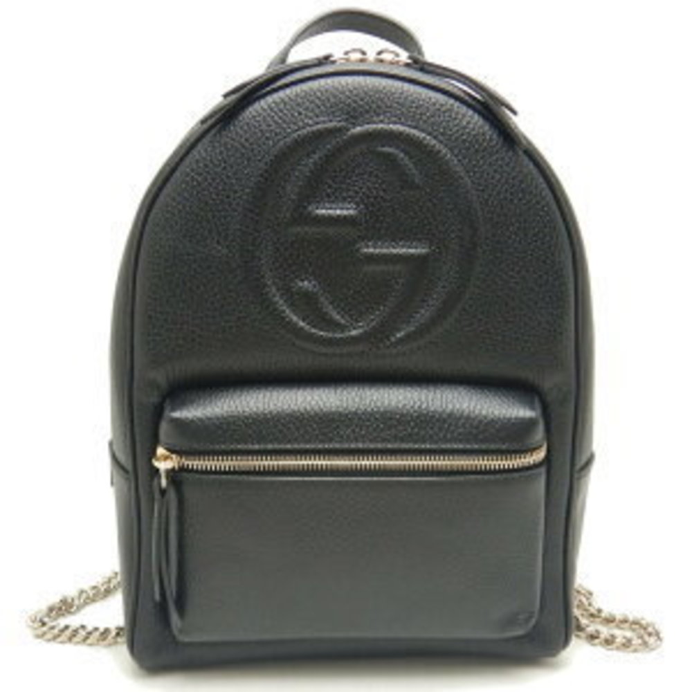 Gucci Rucksack Backpack Soho Interlocking Gg Leat… - image 8